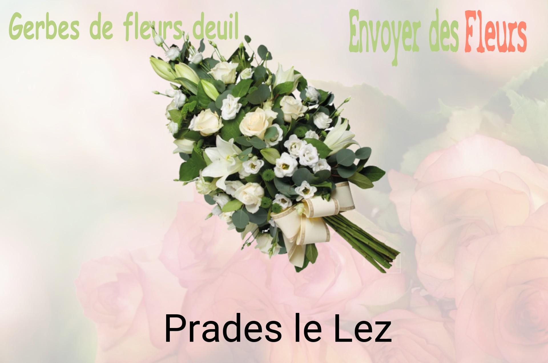 Gerbe de fleurs de deuil livrée à Prades-le-Lez